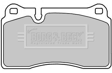 BORG & BECK Комплект тормозных колодок, дисковый тормоз BBP2374